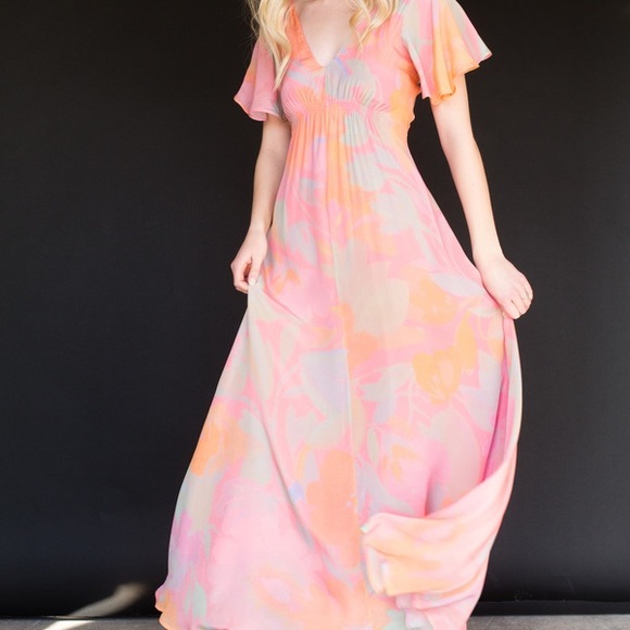 Veda Tropical Print Dress - Picture 5 of 5